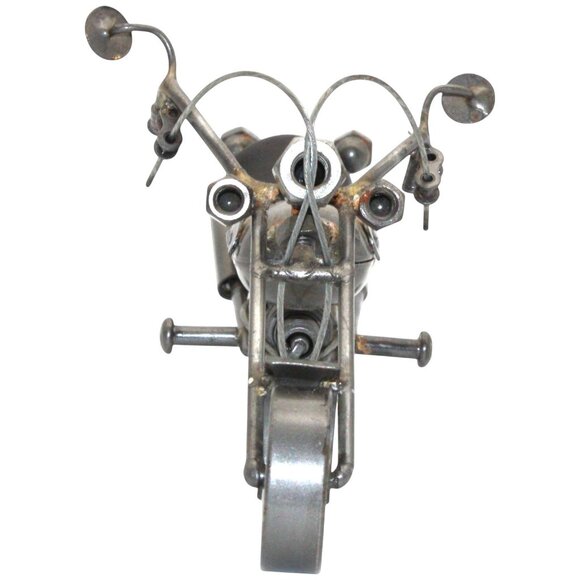 Vintage Handmade Metal Chopper Motorcycle Model Decor - Picture 6 of 6